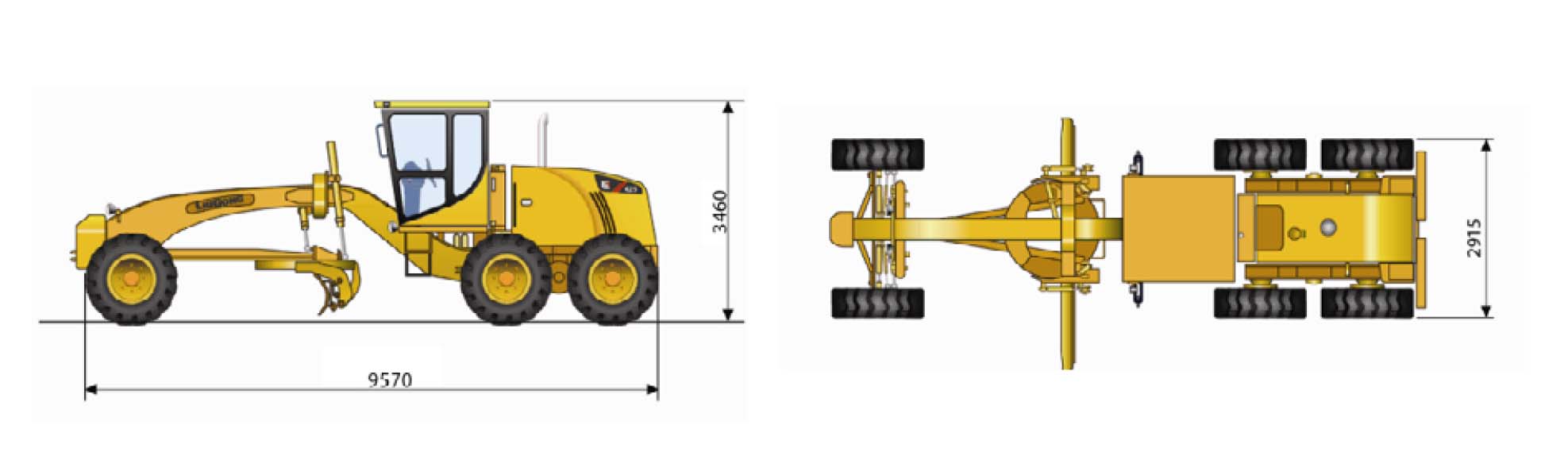 Графическая схема на Автогрейдер LiuGong 425-6WD