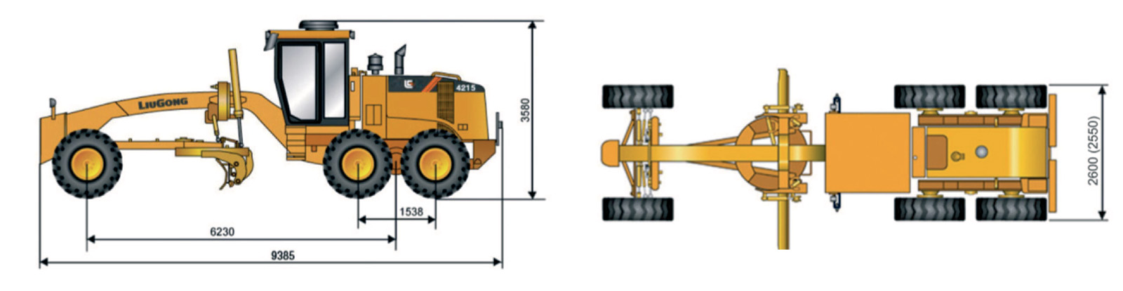 Графическая схема на Автогрейдер LiuGong 4215-6WD